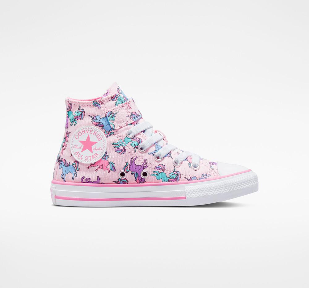 Chlapecké Vysoké Converse Chuck Taylor All Star Easy On Unicorns Little Kids Růžové Růžové Blankyt | 278309NXT