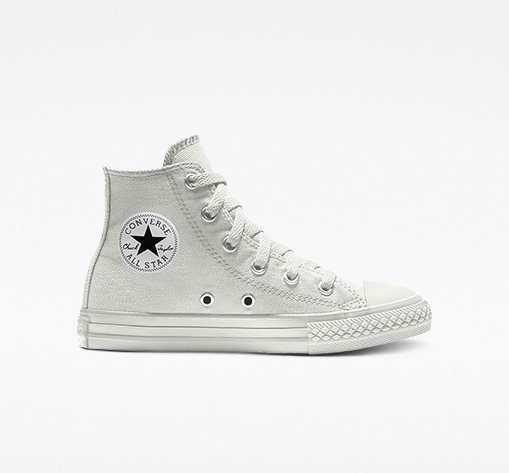 Chlapecké Vysoké Converse Custom Chuck Taylor All Star By You Little Kids Šedé | 201635DMV