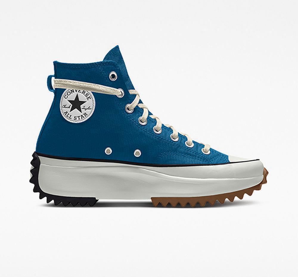 Dámské Boty Na Platformy Converse Custom Run Star Hike By You Unisex High Top Marinablue | 056879BCW