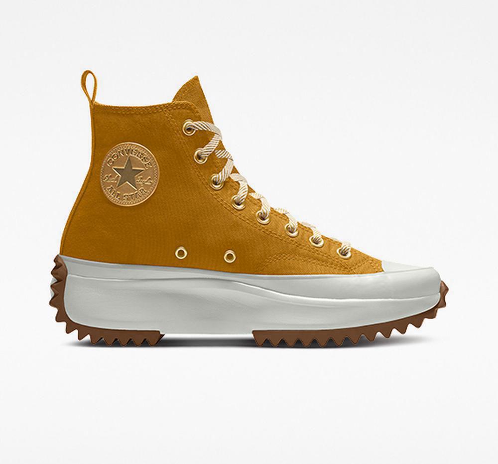 Dámské Boty Na Platformy Converse Custom Run Star Hike By You Unisex High Top Hnědé | 376042FAW