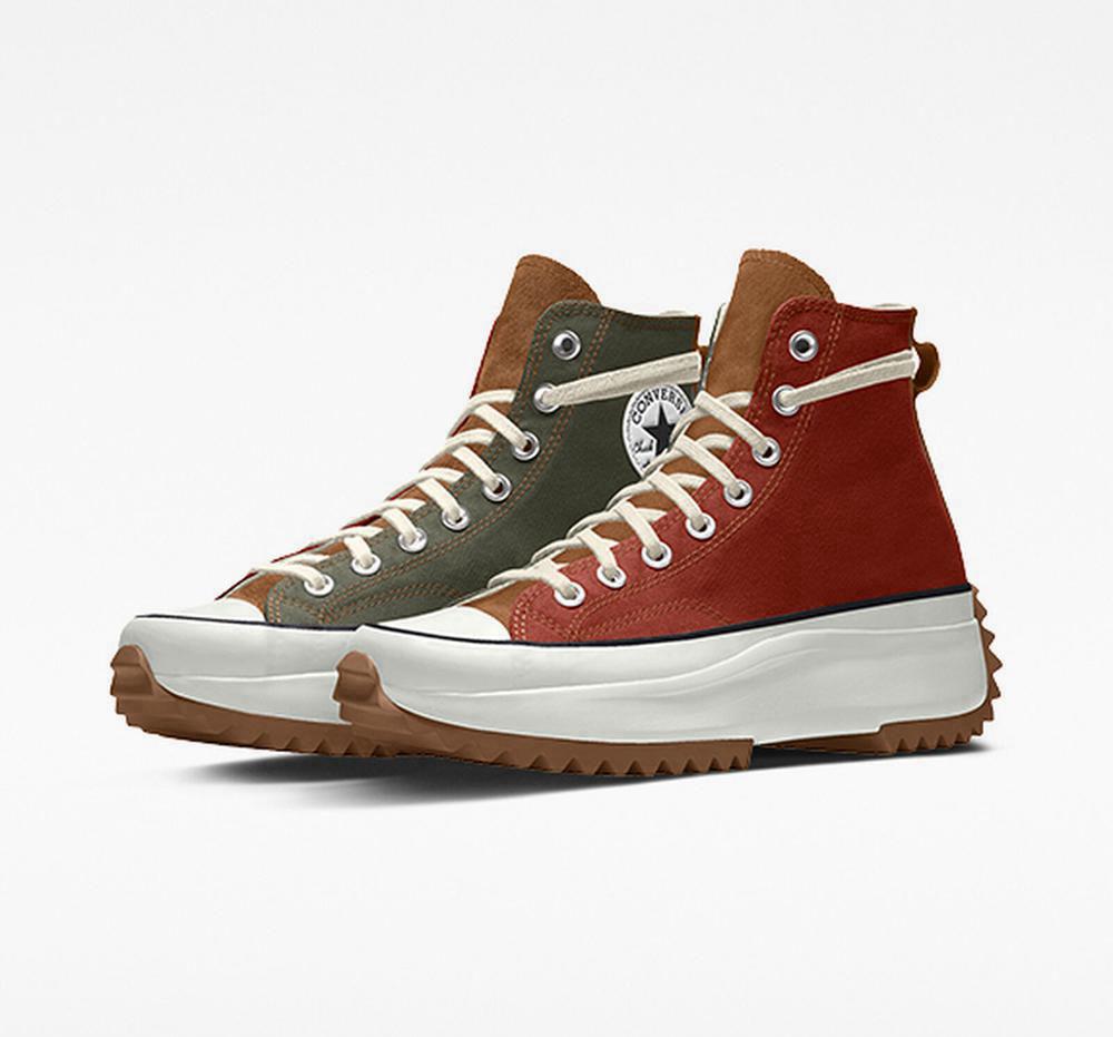 Dámské Boty Na Platformy Converse Custom Run Star Hike By You Unisex High Top Hnědožlutý | 376902IXQ