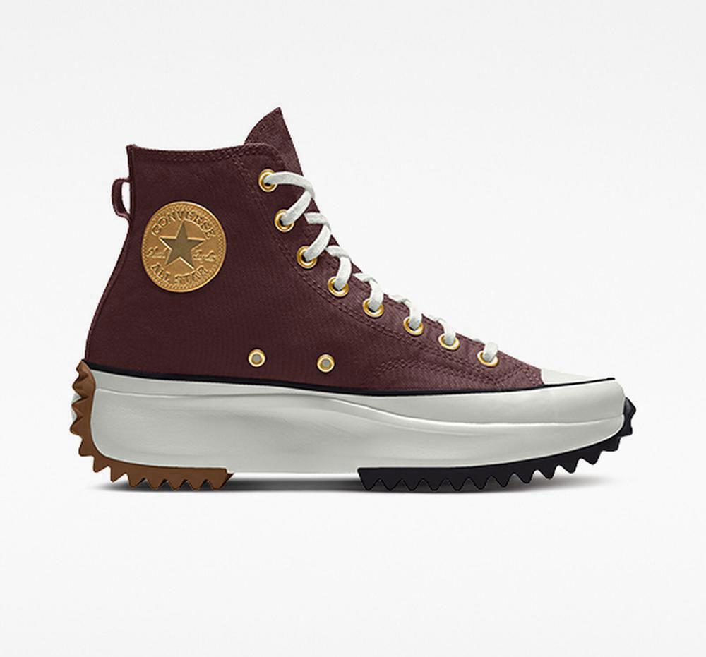 Dámské Boty Na Platformy Converse Custom Run Star Hike By You Unisex High Top Hnědé | 957823SWG