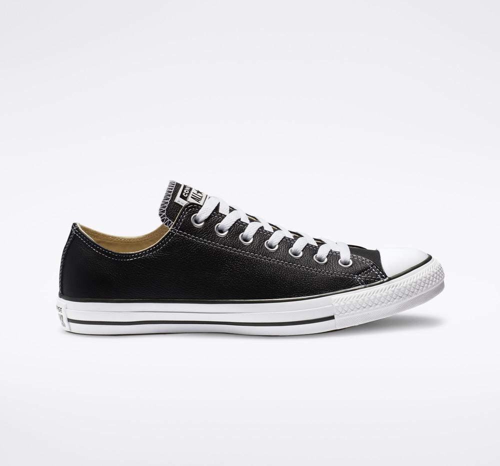 Dámské Nízké Converse Chuck Taylor All Star Læder Unisex Černé | 023871PZW