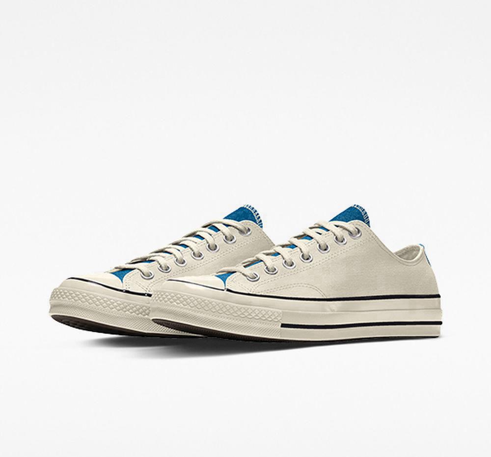 Dámské Nízké Converse Custom Chuck 70 Vintage Platene By You Unisex Bílé Blankyt | 184209CBZ