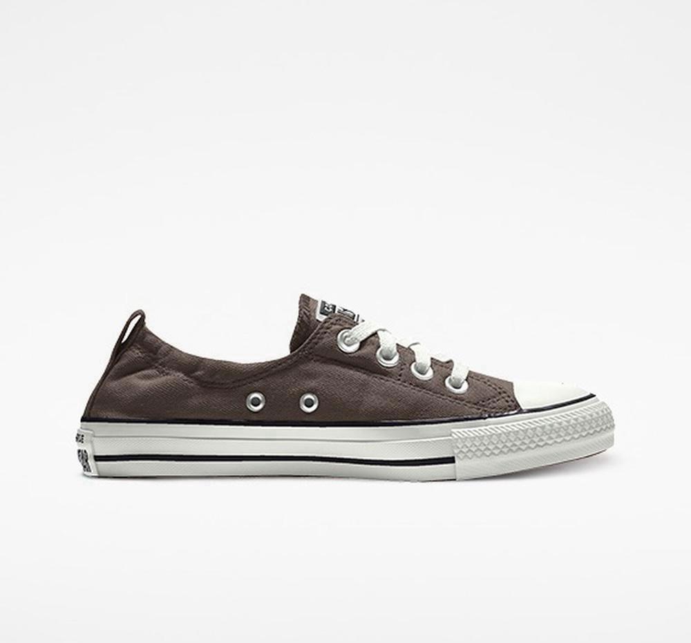 Dámské Nízké Converse Custom Chuck Taylor All Star Shoreline Slip By You Hnědé | 738410URW