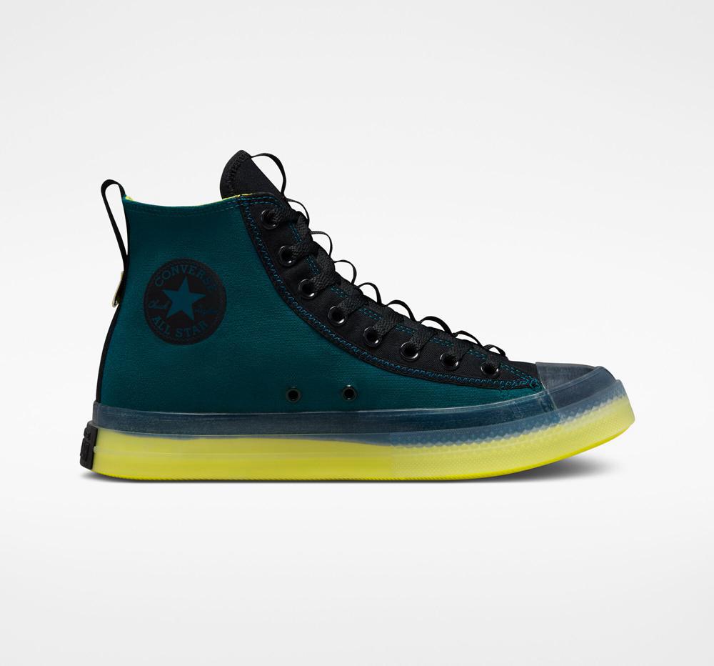 Dámské Vysoké Converse Chuck Taylor All Star Cx Explore Edge Glow Unisex Zelene Tyrkysové Černé | 109846RIN