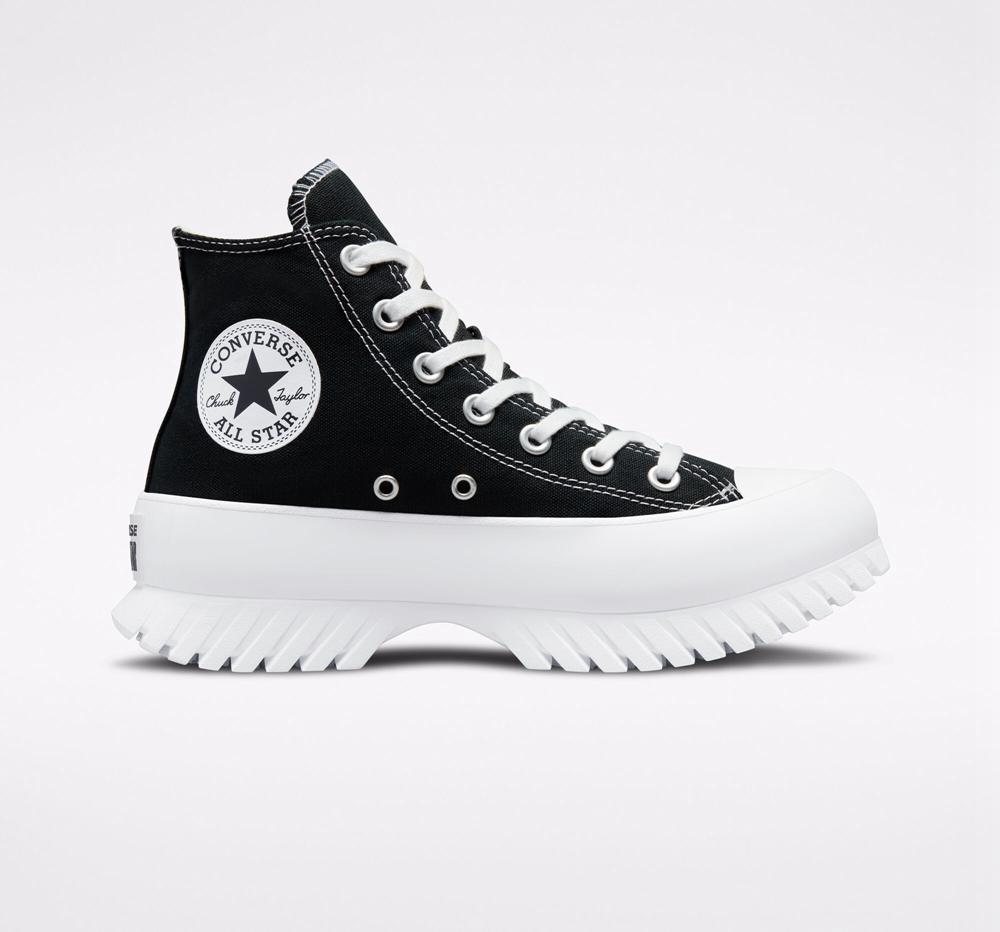 Dámské Vysoké Converse Chuck Taylor All Star Lugged 2.0 Unisex Černé Bílé | 305248UAK