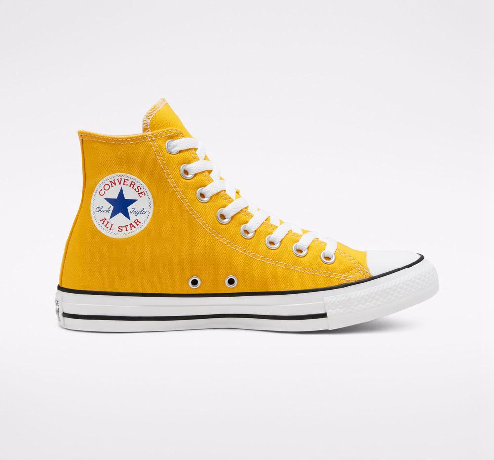 Dámské Vysoké Converse Chuck Taylor All Star Classic Unisex Žluté Citrón | 876024TLJ