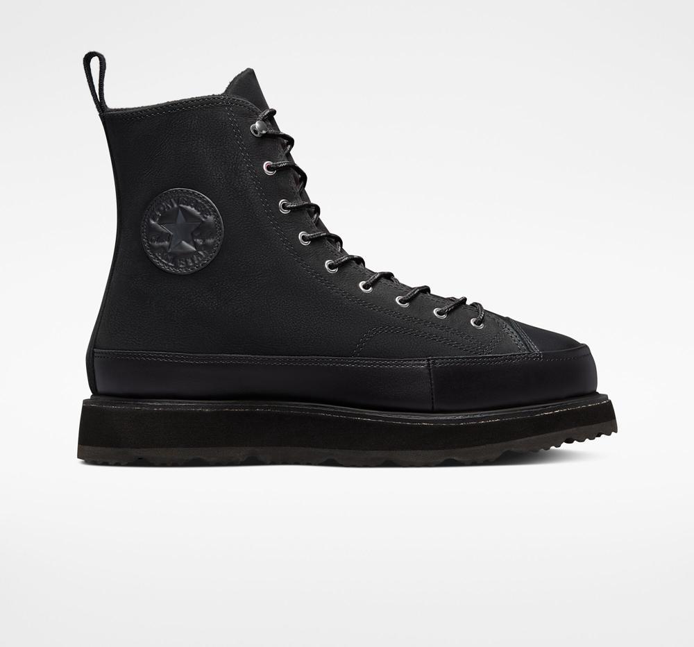 Dámské Vysoké Converse Chuck Taylor Crafted Boot Unisex Černé Černé Růžové | 486351EZD