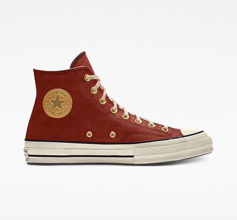 Dámské Vysoké Converse Custom Chuck 70 Vintage Platene By You Unisex Oranžové | 064598EQR