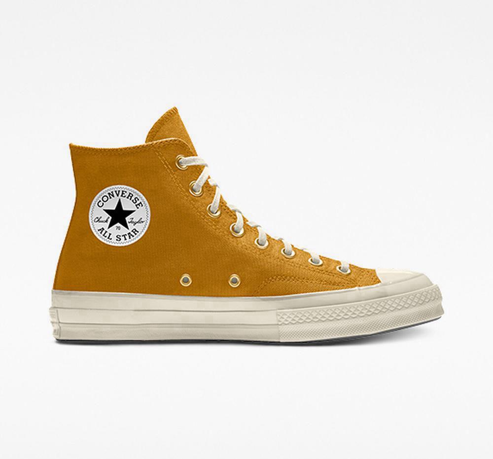 Dámské Vysoké Converse Custom Chuck 70 Vintage Platene By You Unisex Hnědé | 859426PRC