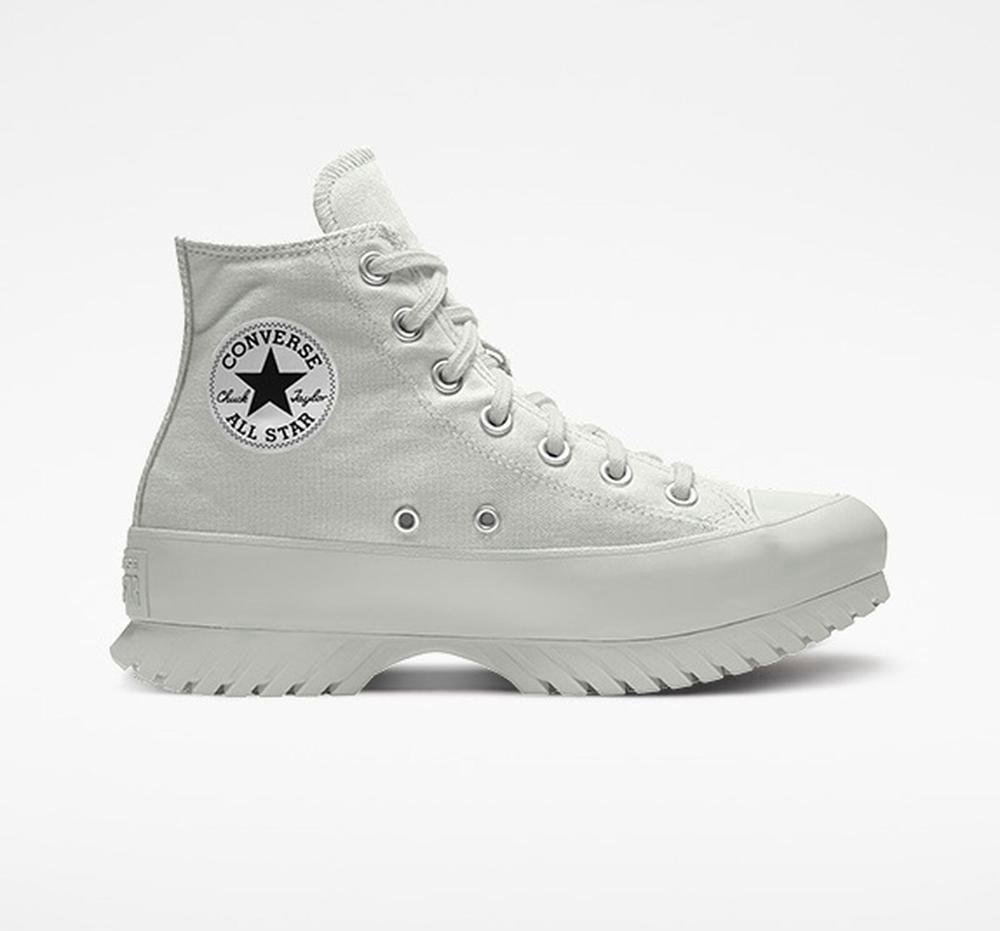 Dámské Vysoké Converse Custom Chuck Taylor All Star Lugged Platformy By You Unisex Šedé | 056274JLH