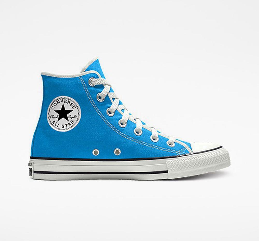 Dámské Vysoké Converse Custom Chuck Taylor All Star By You Unisex Bluehero | 351802DZF