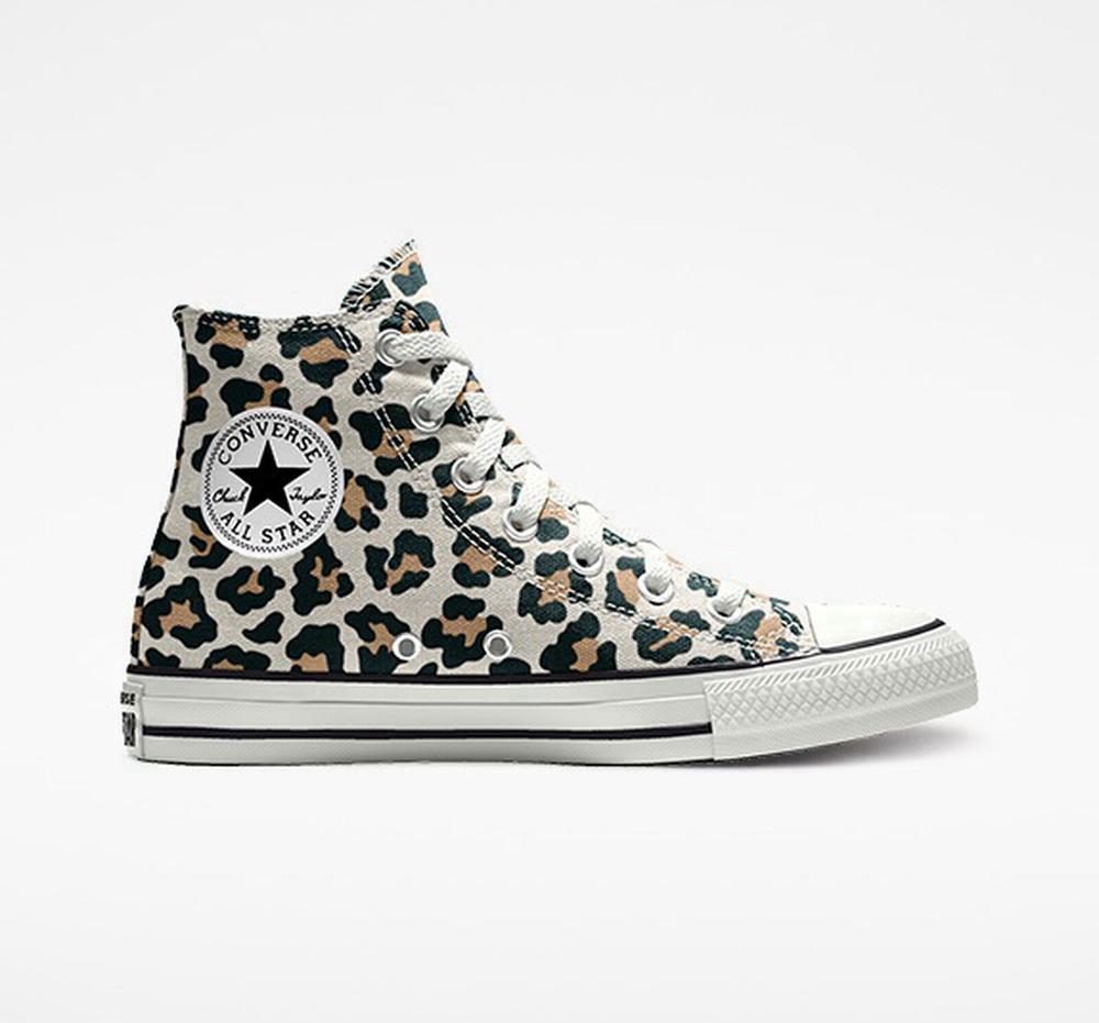 Dámské Vysoké Converse Custom Chuck Taylor All Star By You Unisex Leopard | 456170PES