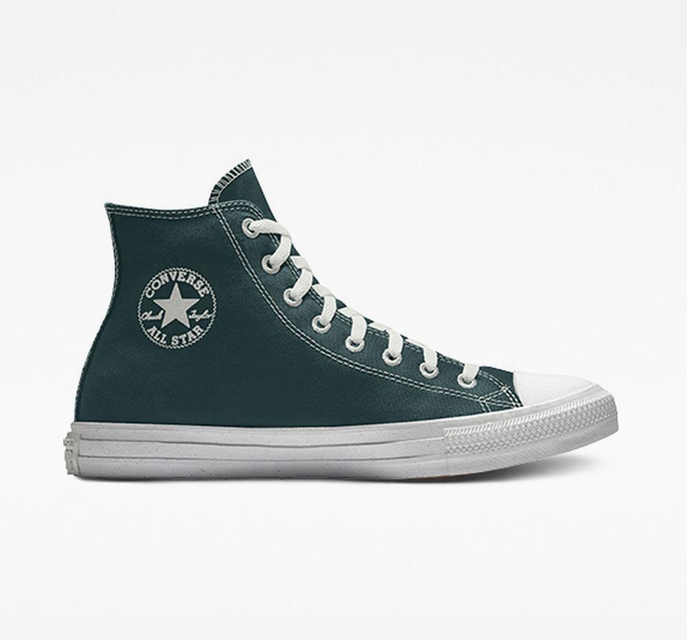 Dámské Vysoké Converse Custom Chuck Taylor All Star Surplus By You Unisex Zelene | 827519XVM