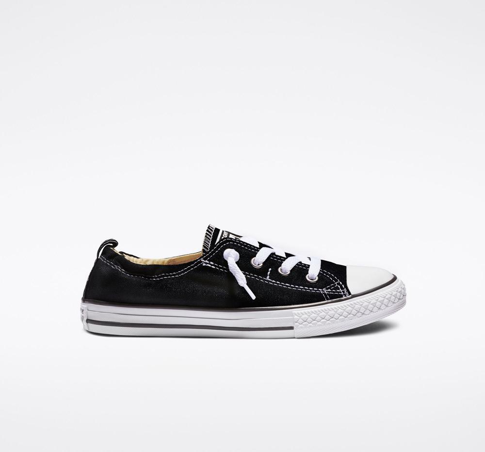 Dívčí Nízké Converse Chuck Taylor All Star Shoreline Slip Big Kids Černé | 312456NGW