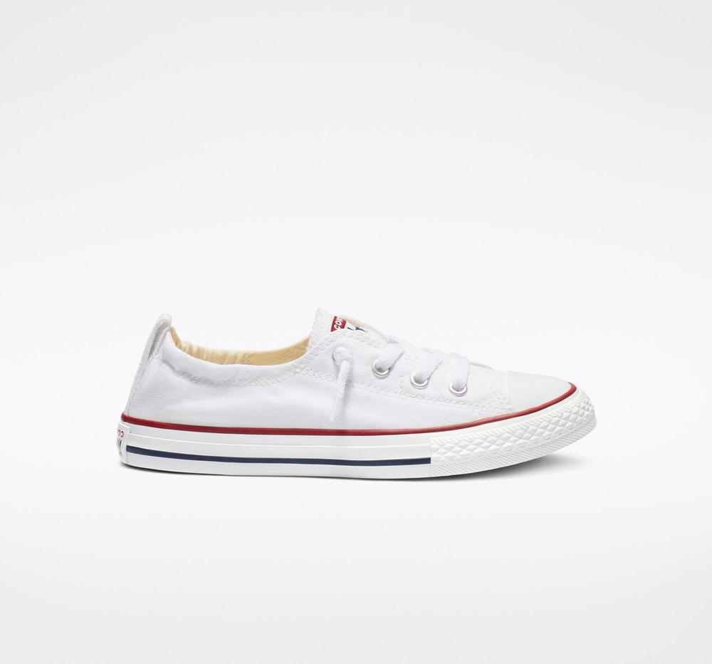 Dívčí Nízké Converse Chuck Taylor All Star Shoreline Slip Big Kids Bílé | 541908BFX