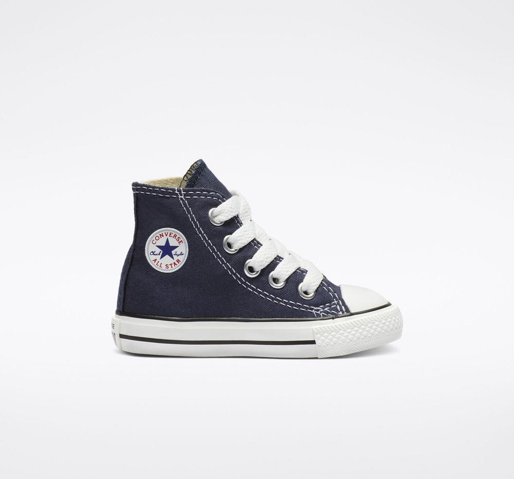 Dívčí Vysoké Converse Chuck Taylor All Star Classic Toddler Tmavě Blankyt | 146903JQV