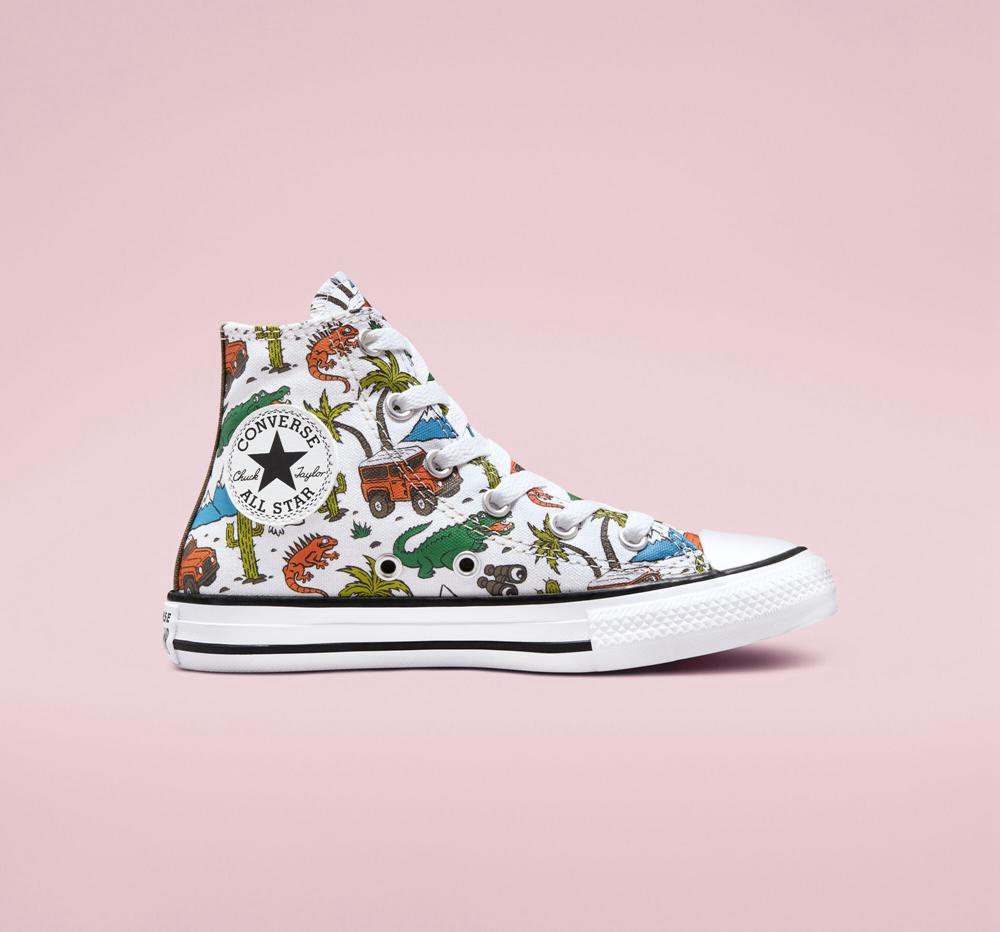 Dívčí Vysoké Converse Chuck Taylor All Star Desert Explorer Little Kids Bílé Zelene | 498250URC