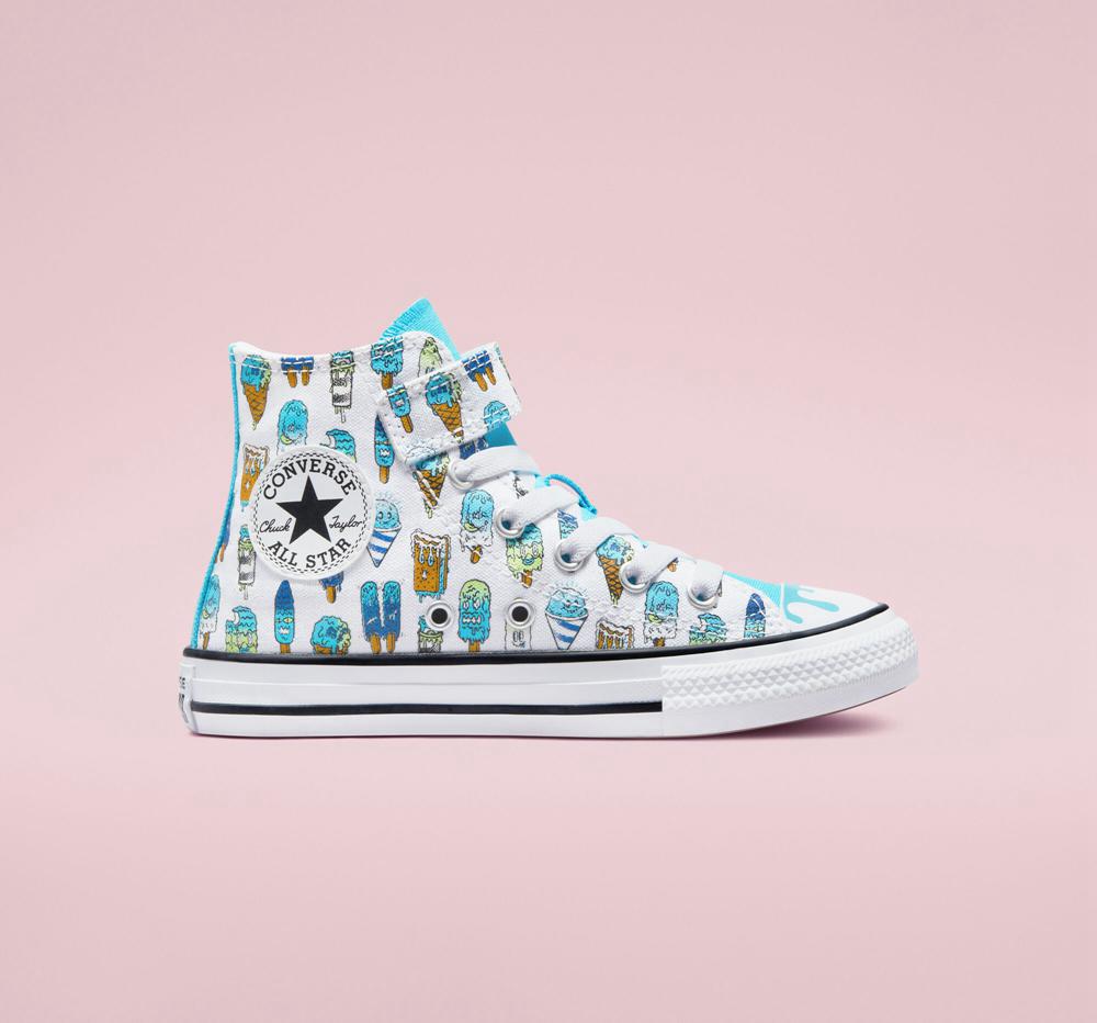 Dívčí Vysoké Converse Chuck Taylor All Star Easy On Frozen Treats Little Kids Bílé Blankyt | 804159EPI