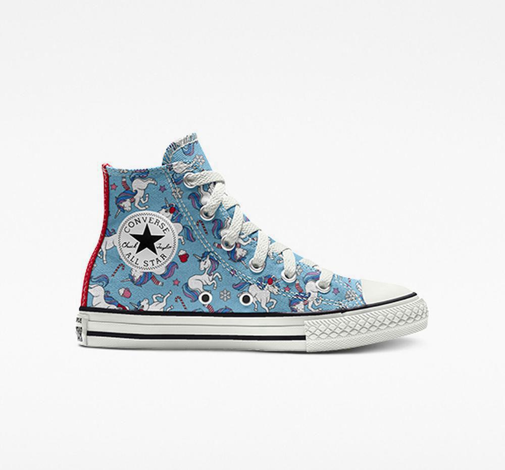 Dívčí Vysoké Converse Custom Chuck Taylor All Star By You Little Kids Blankyt | 179036ZXF