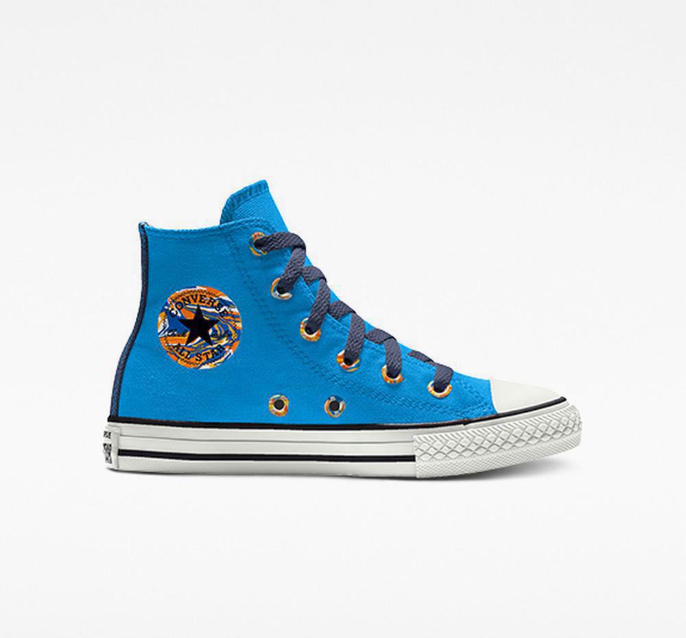 Dívčí Vysoké Converse Custom Chuck Taylor All Star By You Little Kids Blankyt | 406231GSY