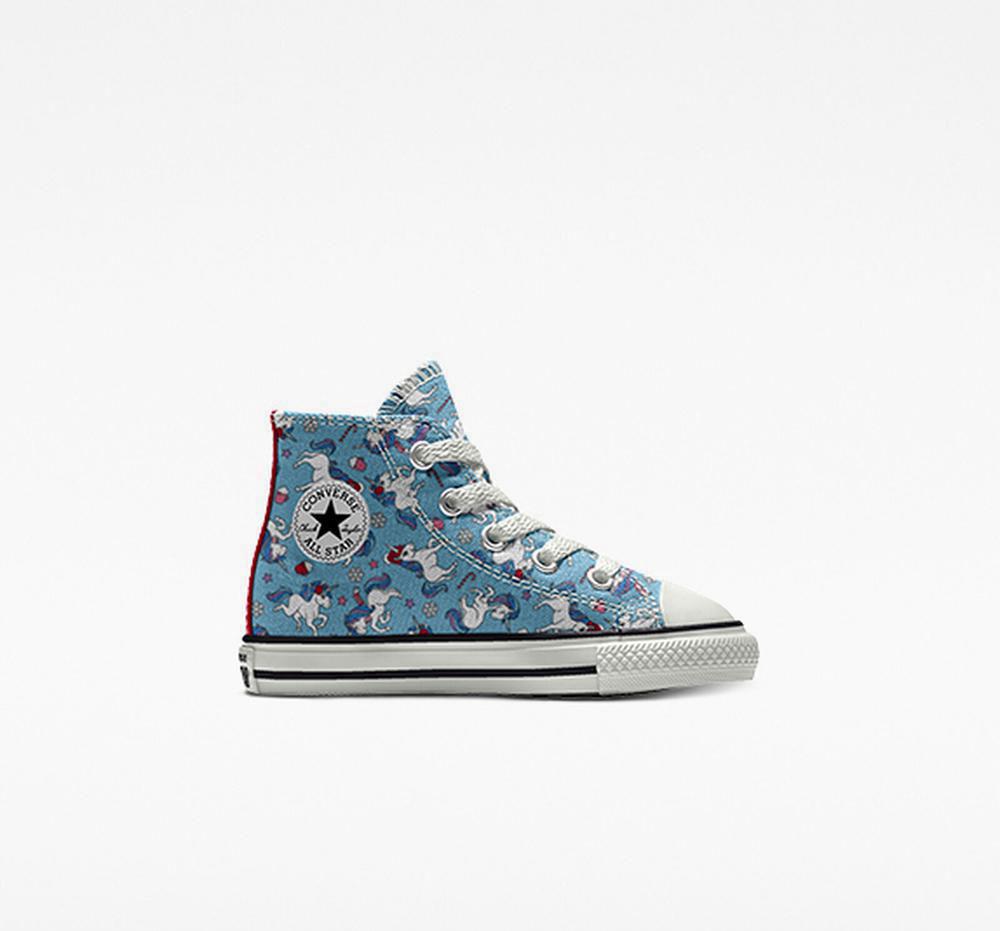 Dívčí Vysoké Converse Custom Chuck Taylor All Star By You Toddler Blankyt | 890546ZDT