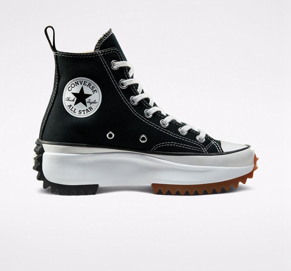 Pánské Boty Na Platformy Converse Run Star Hike Unisex High Top Černé Bílé | 586749LUV