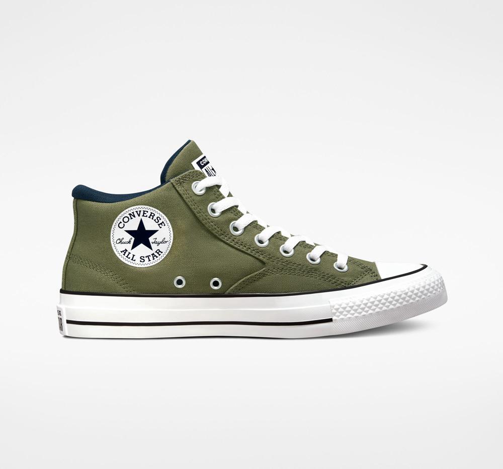 Pánské Nízké Converse Chuck Taylor All Star Malden Street Unisex Mid Zelene Bílé | 671052DRV