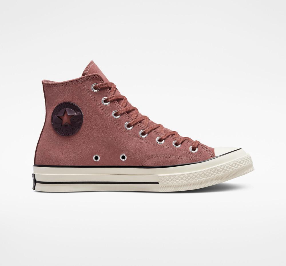 Pánské Vysoké Converse Chuck 70 Semišové Unisex Vínové Černé | 231569GRW