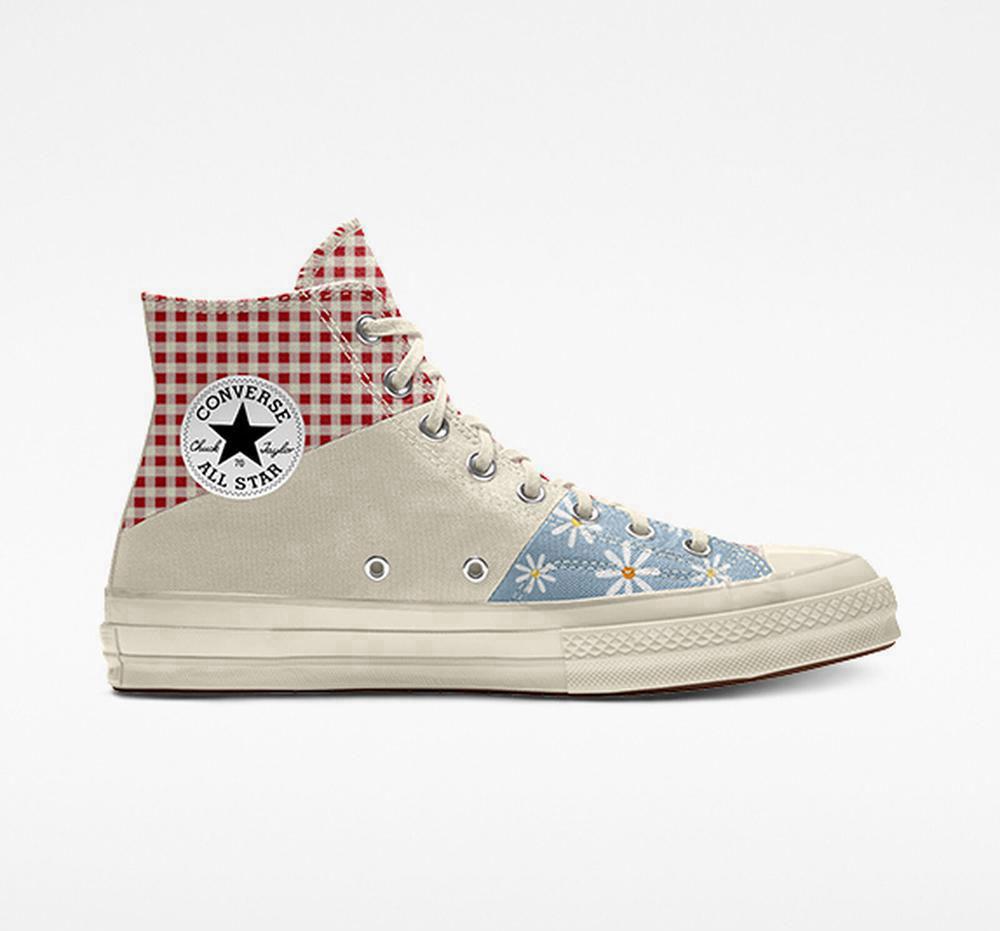 Pánské Vysoké Converse Custom Chuck 70 Patchwork By You Unisex Šedé | 024813TXI