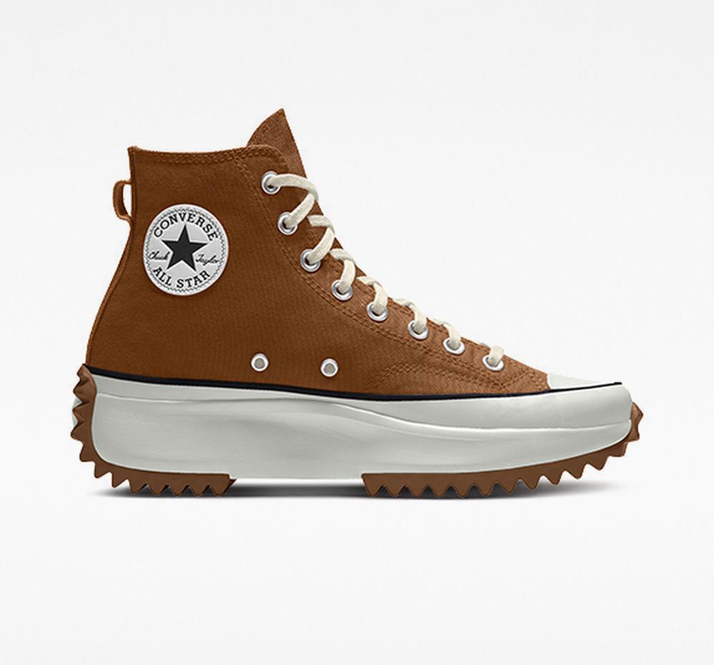 Pánské Vysoké Converse Custom Run Star Hike By You Unisex Brindlebrown | 563028DGK