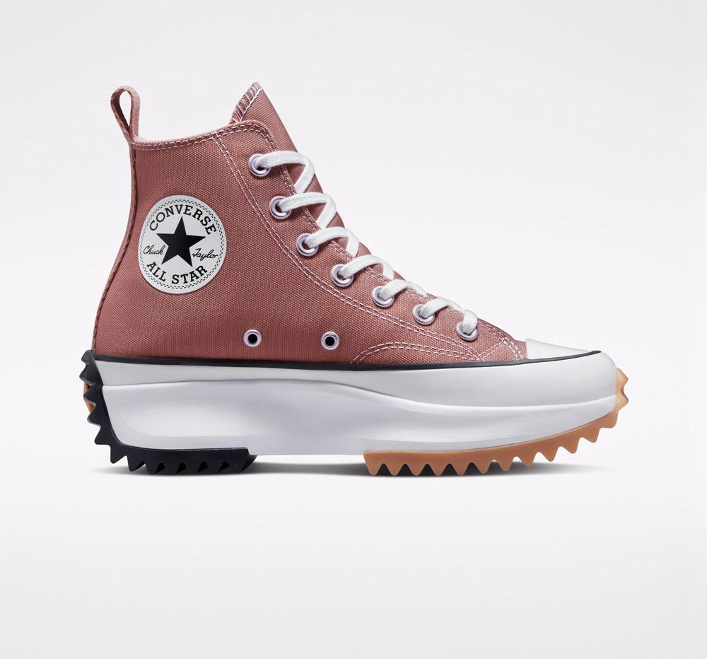 Pánské Vysoké Converse Run Star Hike Platformy Seasonal Color Unisex Vínové Černé Bílé | 705146OGM