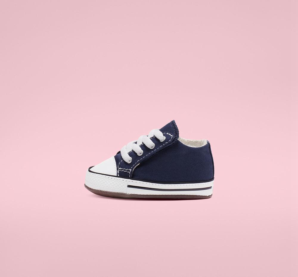 Chlapecké Kotníkové Boty Converse Chuck Taylor All Star Cribster Easy On Baby Tmavě Blankyt Bílé | 436195XPD