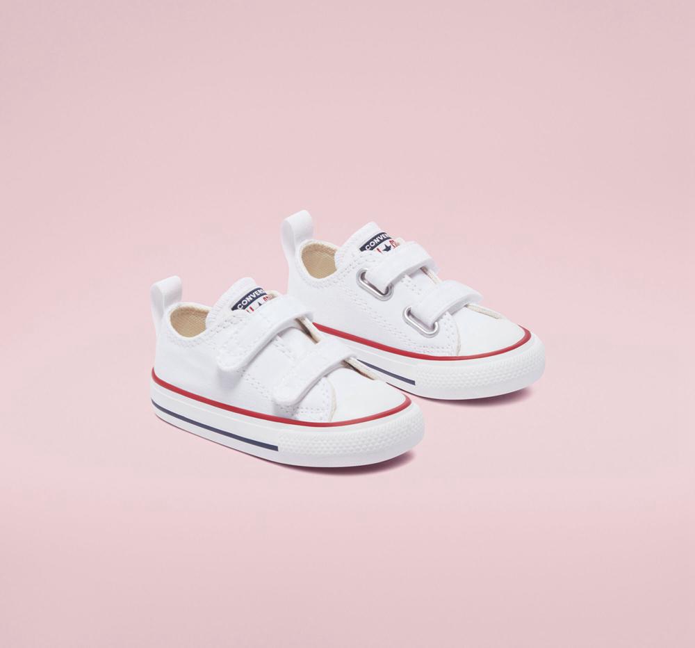 Chlapecké Nízké Converse Chuck Taylor All Star Easy On Toddler Bílé Tmavě Blankyt | 015867DIN