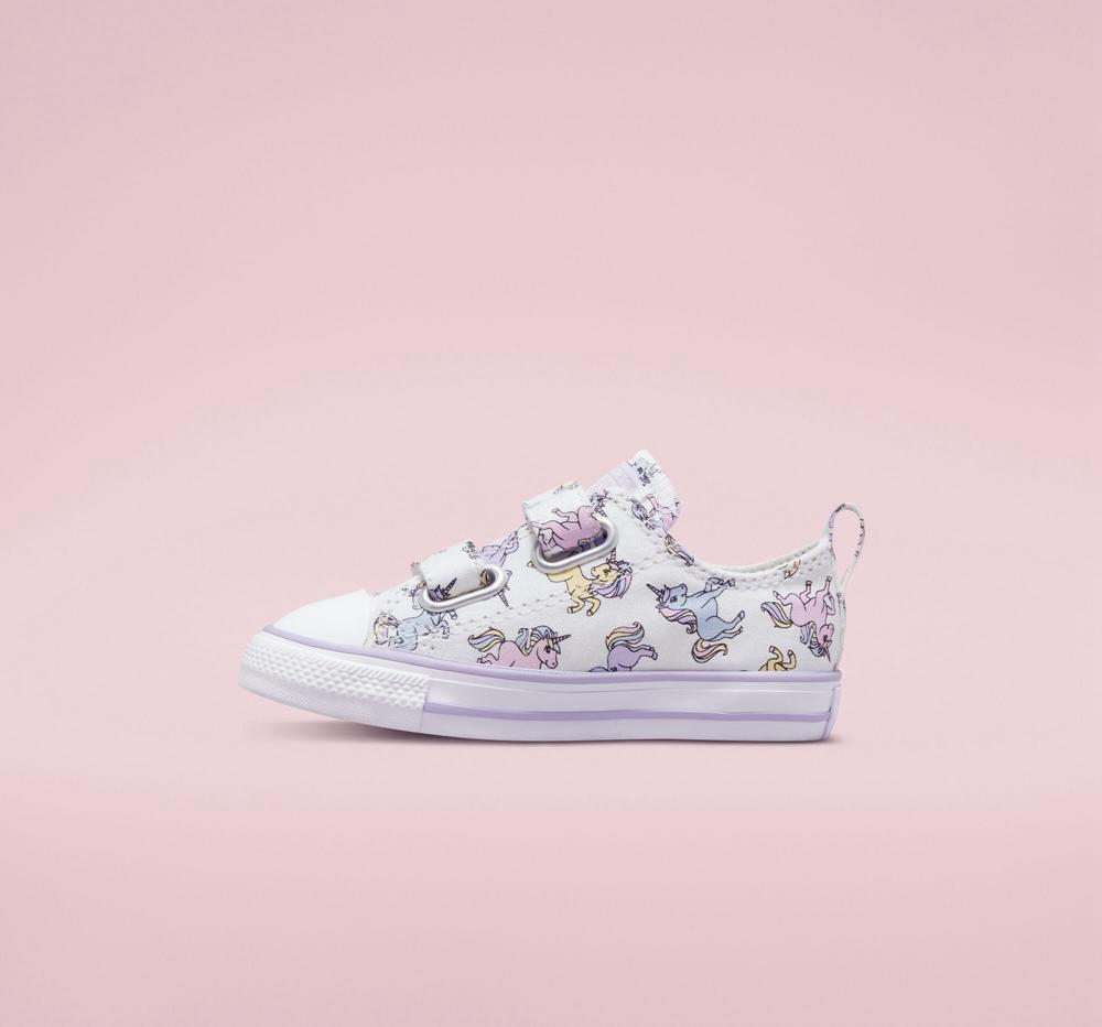 Chlapecké Nízké Converse Chuck Taylor All Star Easy On Unicorns Toddler Bílé | 107893RFG