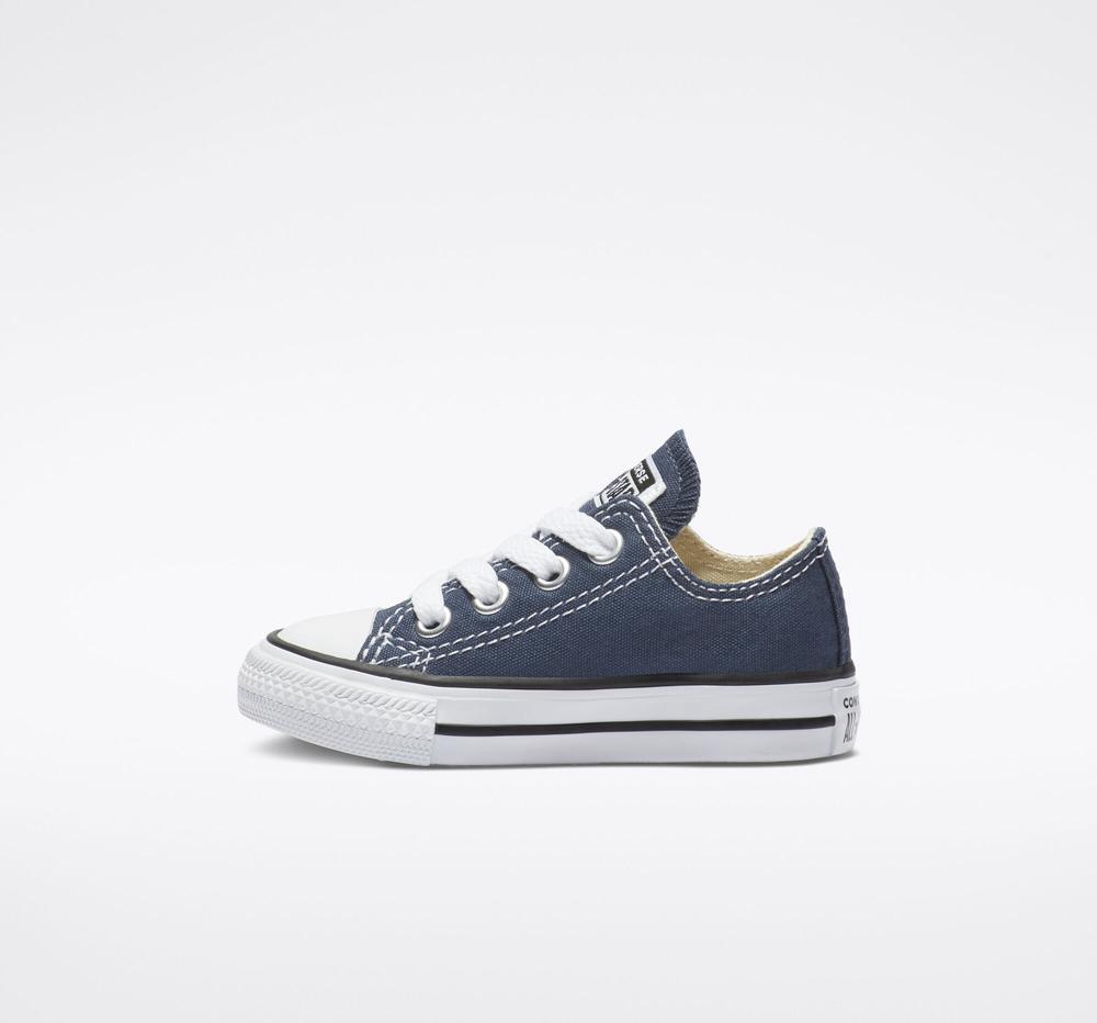 Chlapecké Nízké Converse Chuck Taylor All Star Classic Toddler Tmavě Blankyt | 163504LEV