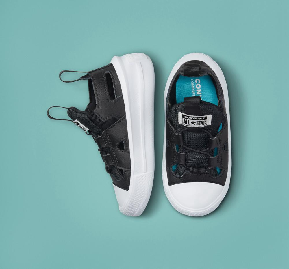 Chlapecké Nízké Converse Chuck Taylor All Star Ultra Sandal Toddler Černé Černé Bílé | 593126EKY