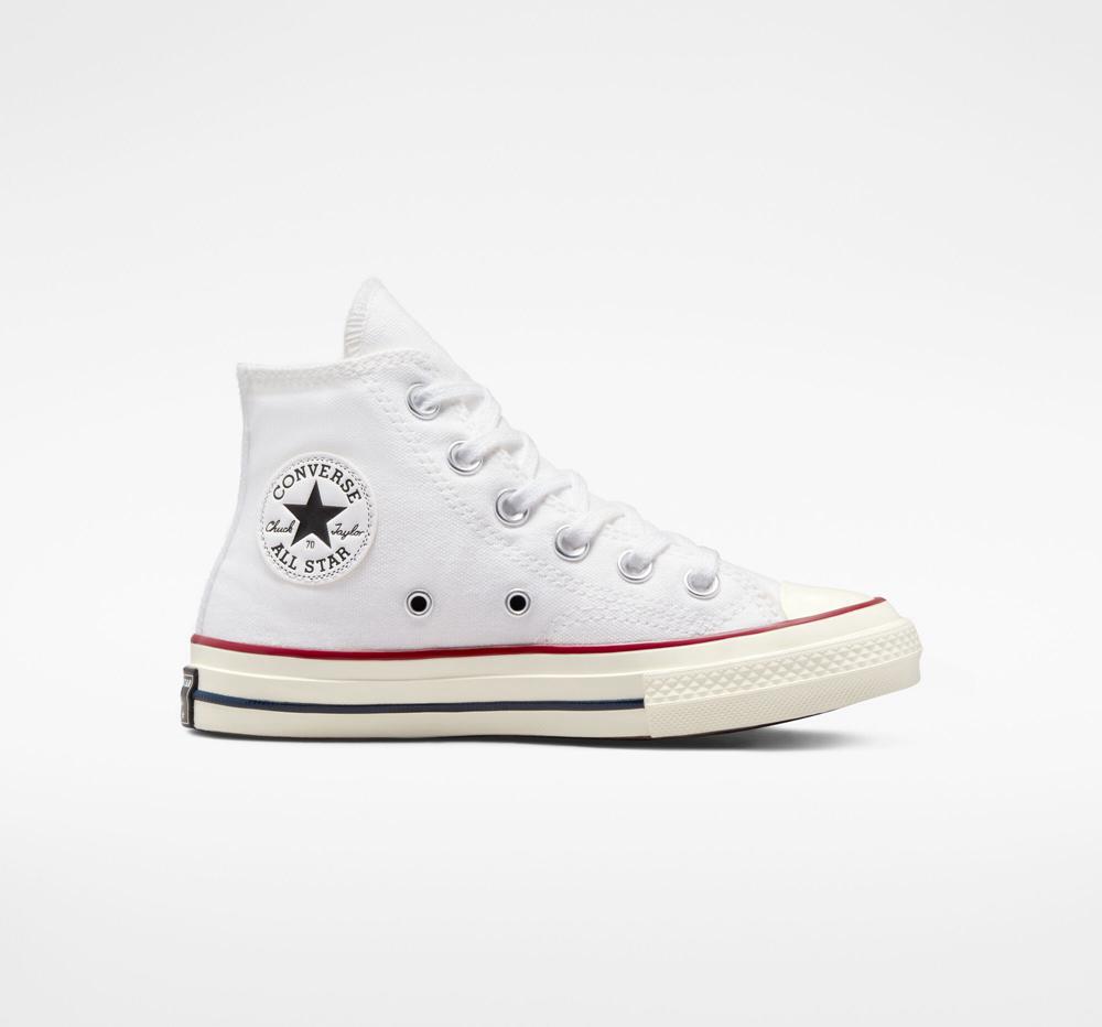 Chlapecké Vysoké Converse Chuck 70 Vintage Platene Little Kids Bílé | 605432ECH