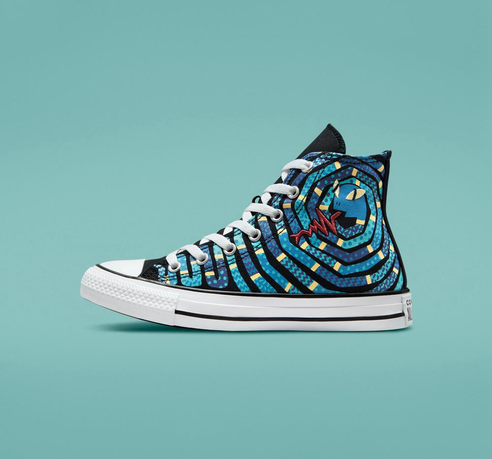 Chlapecké Vysoké Converse Chuck Taylor All Star Snake Big Kids Černé Fialové | 206589DBM