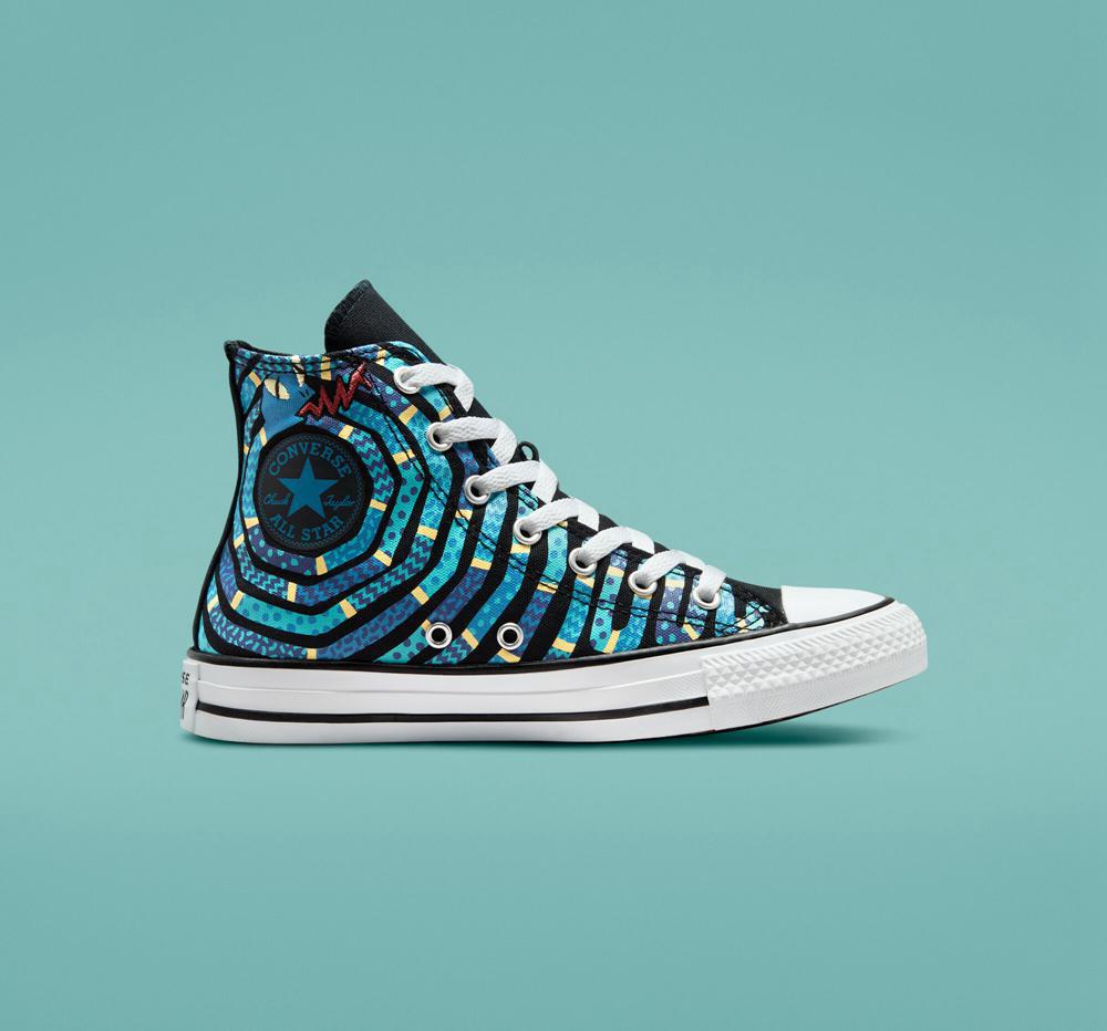 Chlapecké Vysoké Converse Chuck Taylor All Star Snake Big Kids Černé Fialové | 206589DBM