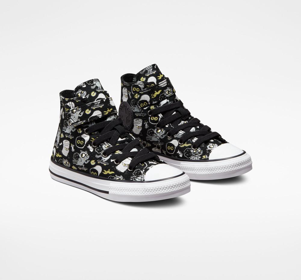 Chlapecké Vysoké Converse Chuck Taylor All Star Easy On Raccoons Little Kids Černé Šedé | 206987WND