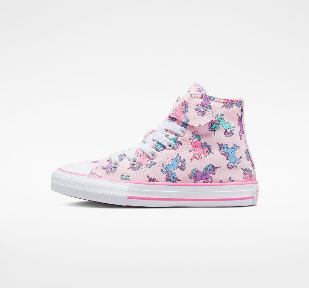 Chlapecké Vysoké Converse Chuck Taylor All Star Easy On Unicorns Little Kids Růžové Růžové Blankyt | 278309NXT