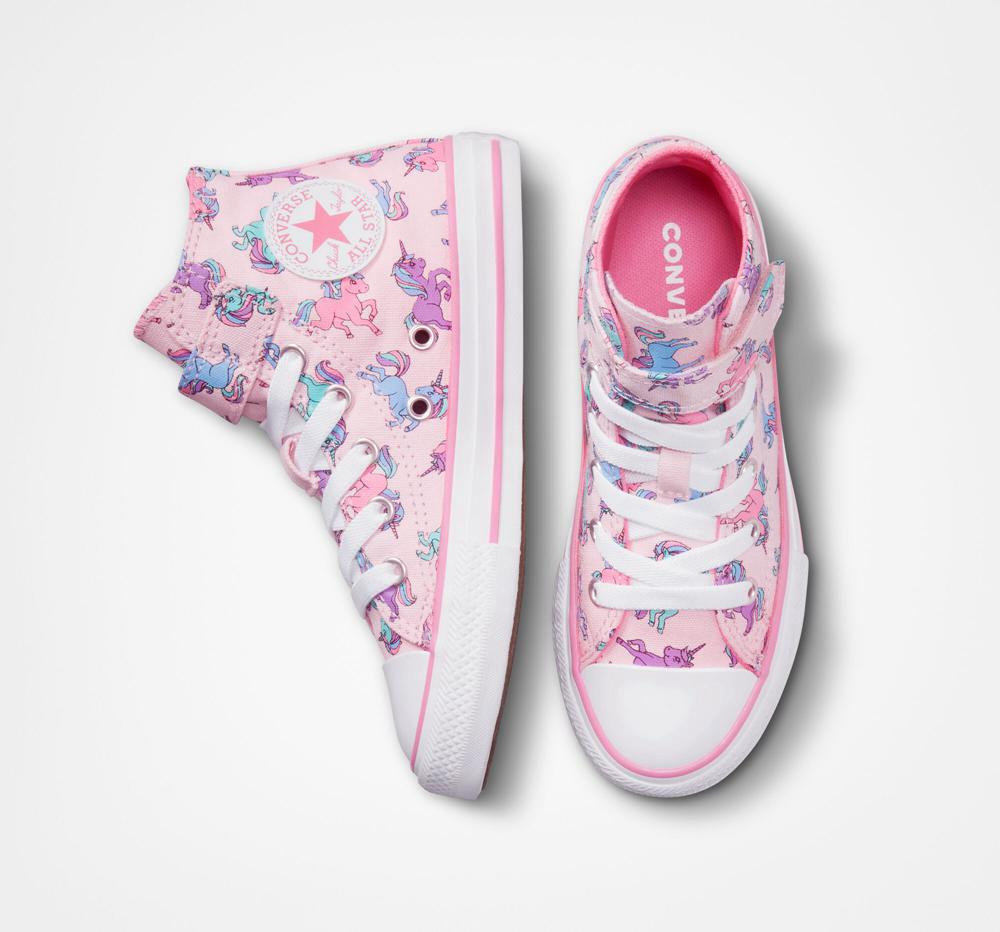 Chlapecké Vysoké Converse Chuck Taylor All Star Easy On Unicorns Little Kids Růžové Růžové Blankyt | 278309NXT