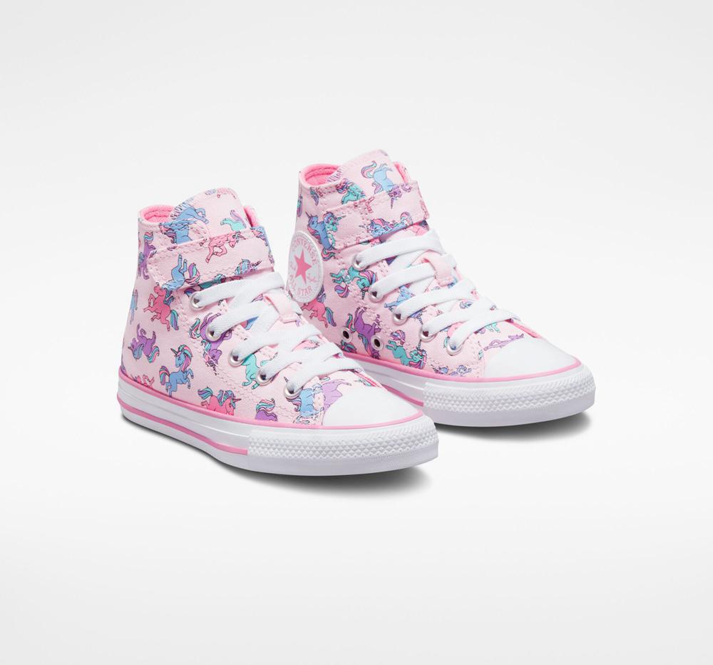 Chlapecké Vysoké Converse Chuck Taylor All Star Easy On Unicorns Little Kids Růžové Růžové Blankyt | 278309NXT