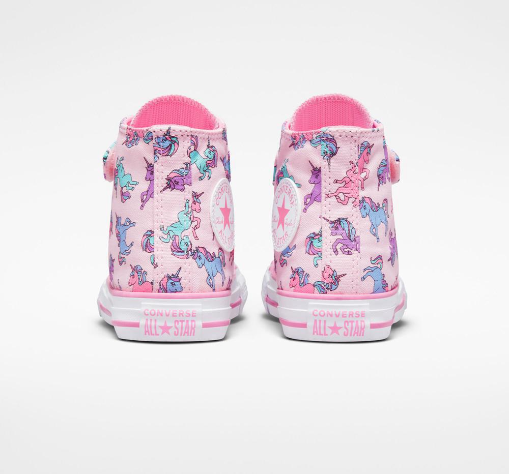 Chlapecké Vysoké Converse Chuck Taylor All Star Easy On Unicorns Little Kids Růžové Růžové Blankyt | 278309NXT