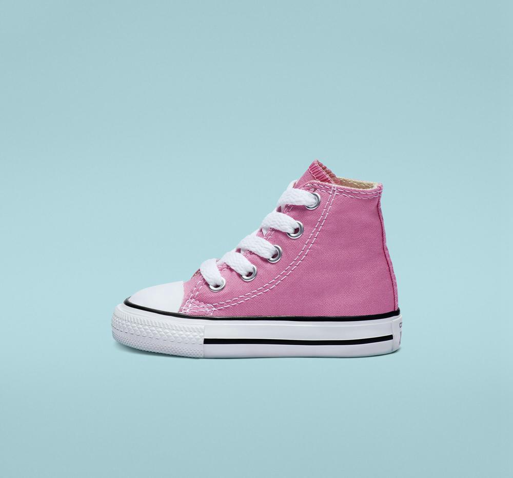 Chlapecké Vysoké Converse Chuck Taylor All Star Classic Toddler Růžové | 374682BYN