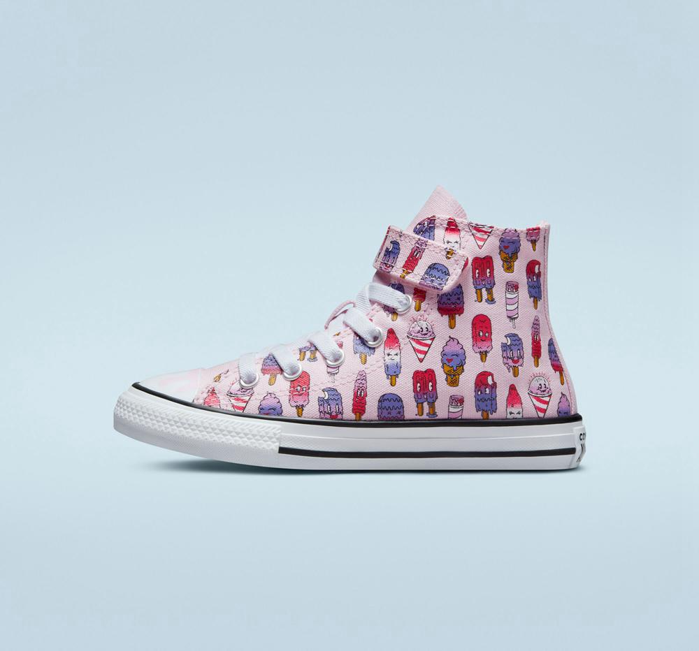 Chlapecké Vysoké Converse Chuck Taylor All Star Easy On Frozen Treats Little Kids Růžové Růžové | 407183BET