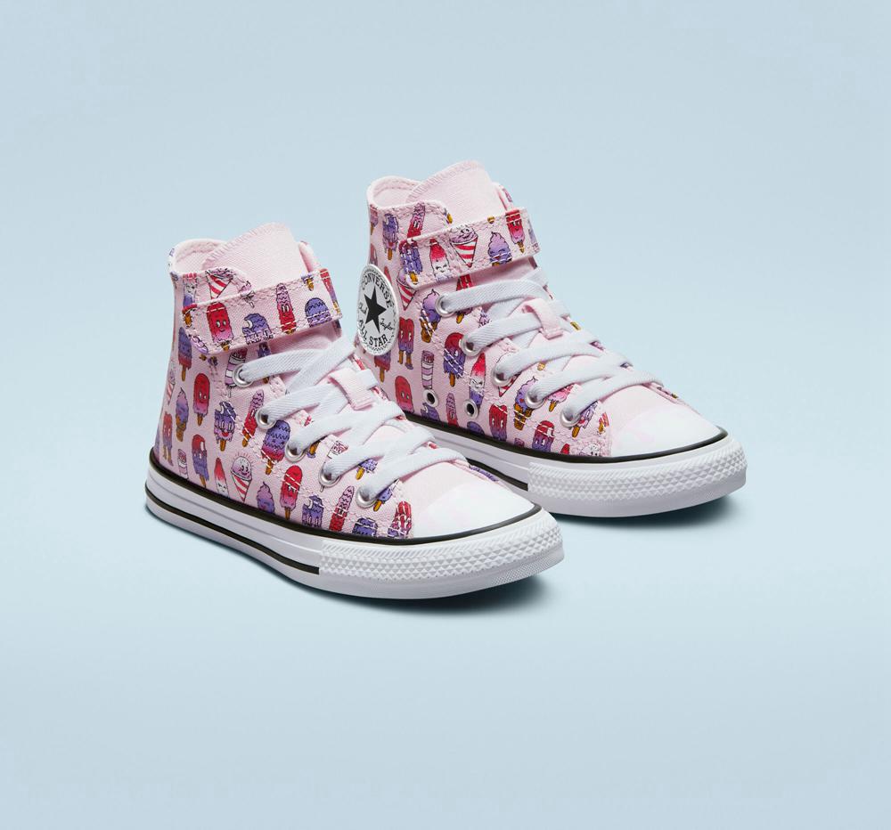 Chlapecké Vysoké Converse Chuck Taylor All Star Easy On Frozen Treats Little Kids Růžové Růžové | 407183BET