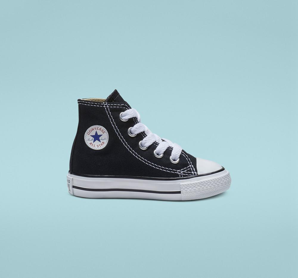 Chlapecké Vysoké Converse Chuck Taylor All Star Classic Toddler Černé | 532408LVP